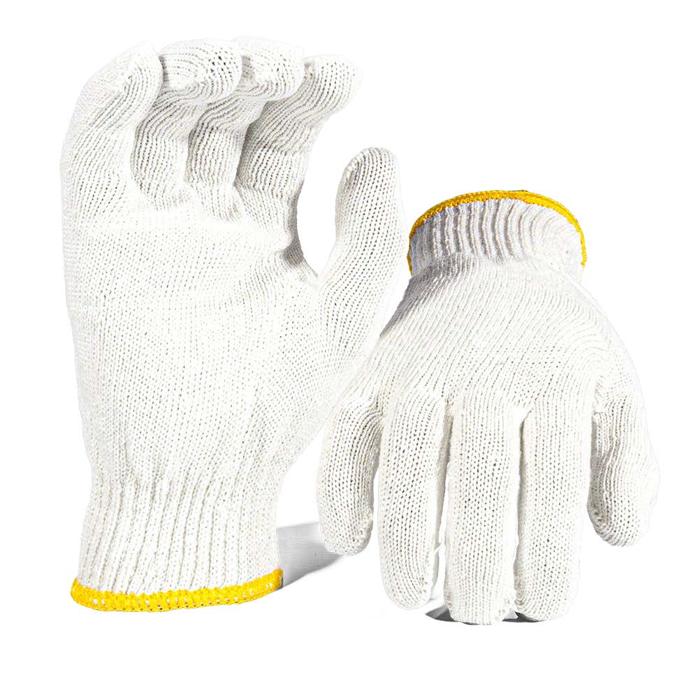 Cotton Knit Glove White 500G – Pack Of 12 Pairs