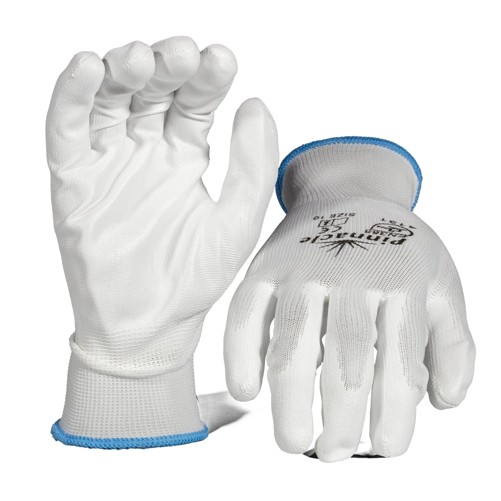 White PU Palm Coated Glove Size 10 – Pack Of 12 Pairs