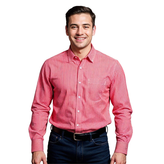 Vertigo Vertical Stripe Lounge Shirt Men’s