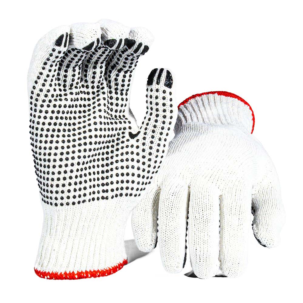 Polka Dot Glove Single Side Seamless – Pack Of 12 Pairs