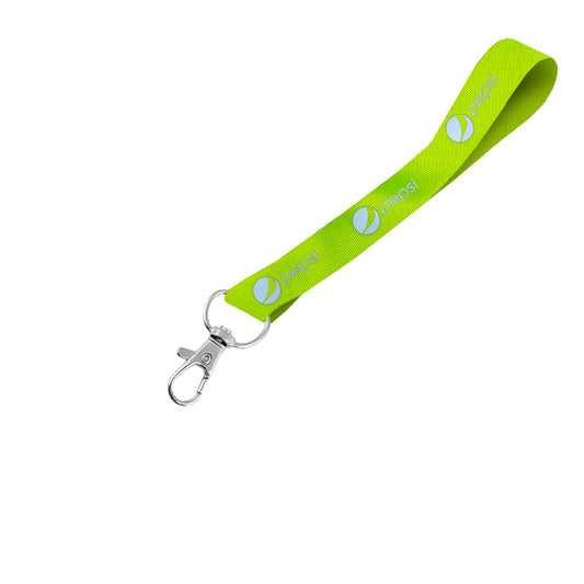 Hi-Viz Wrist Phone Strap Silver Reflective Print S/Sided with Snap Hook
