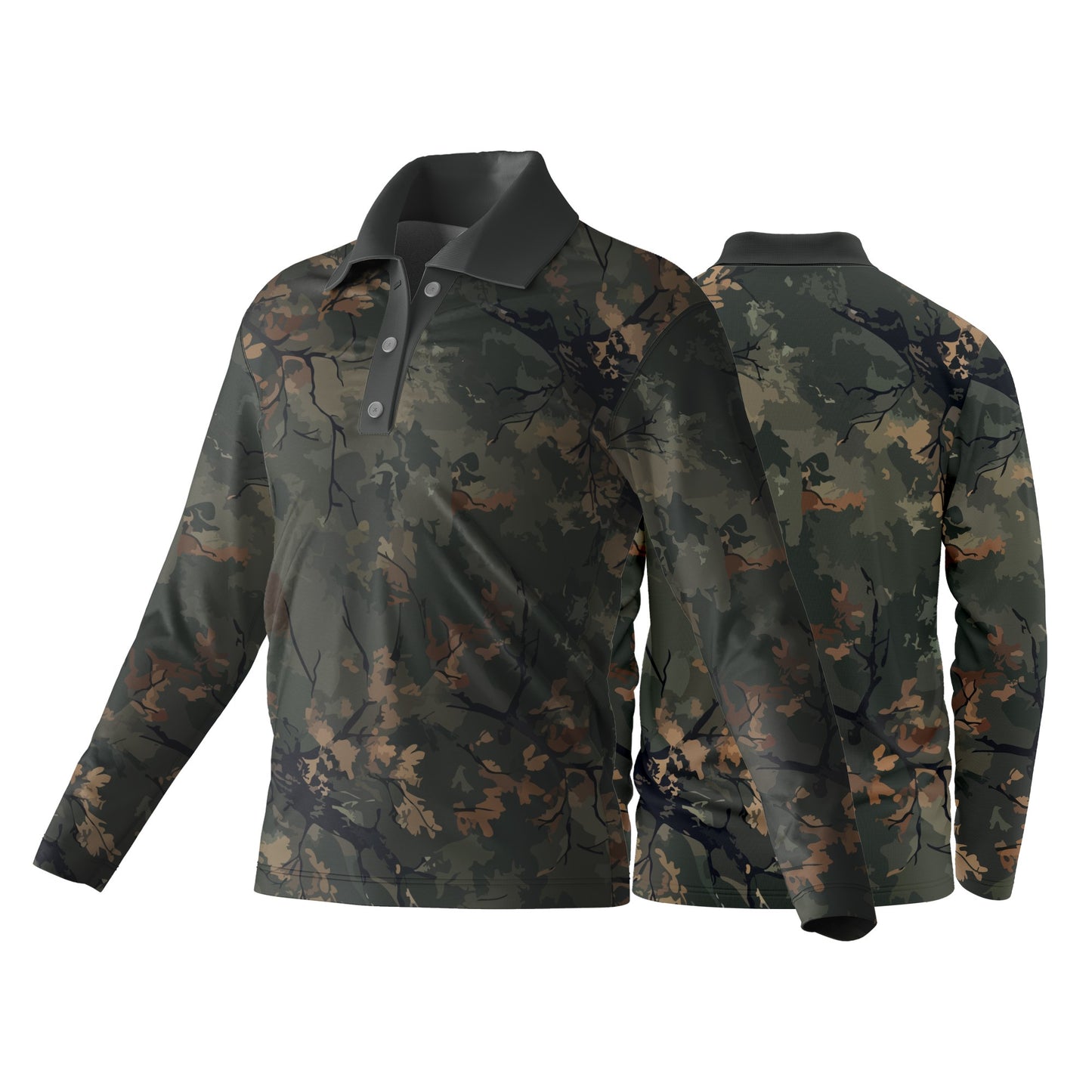 Unisex Long Sleeve Golf Shirt | Fitted Sleeves