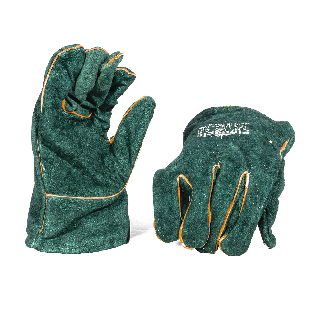 Green Lined Leather Glove 2.5 Wrist – Pack Of 12 Pairs