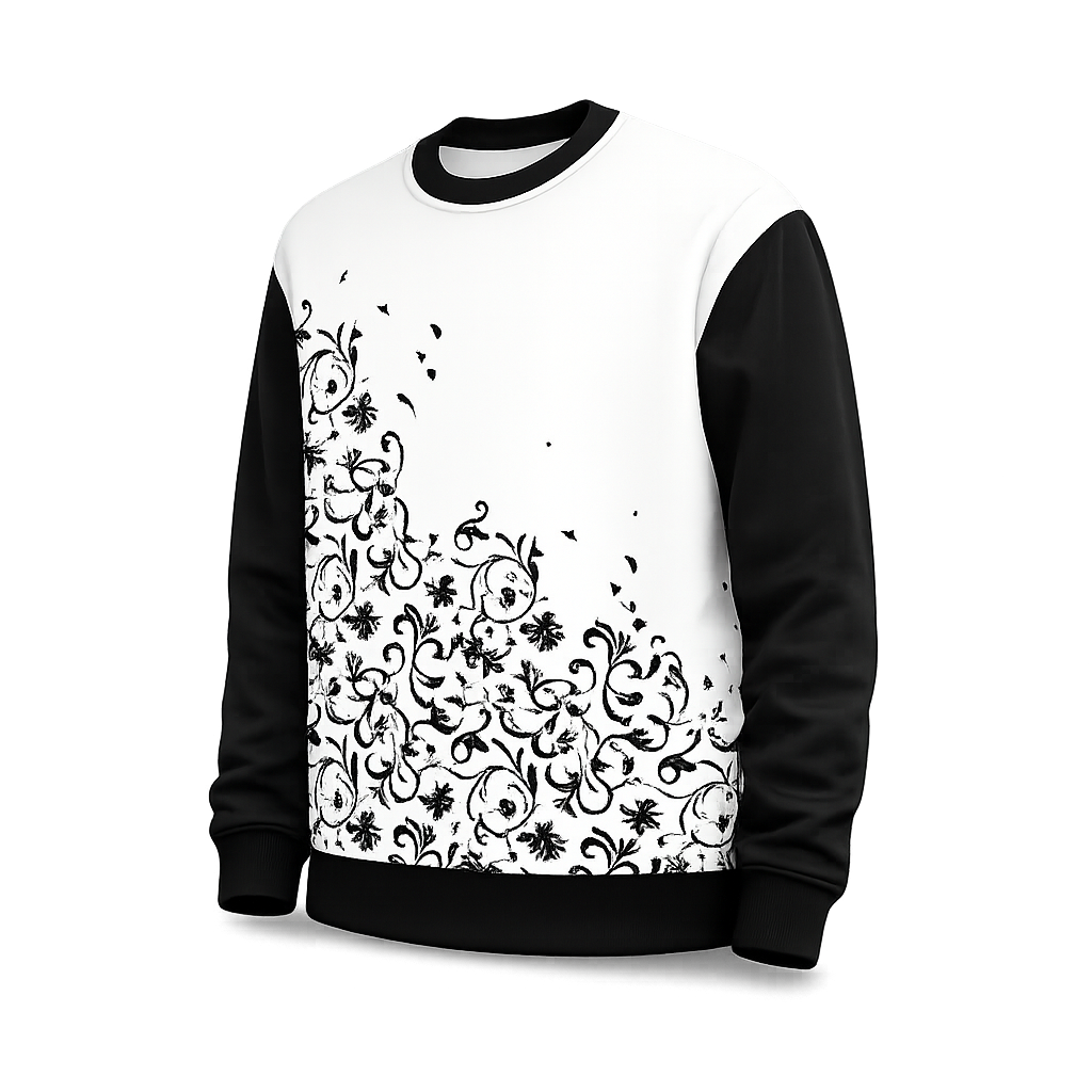 Kid’s Dye Sublimated Stretch Fleece Crew Neck Sweater
