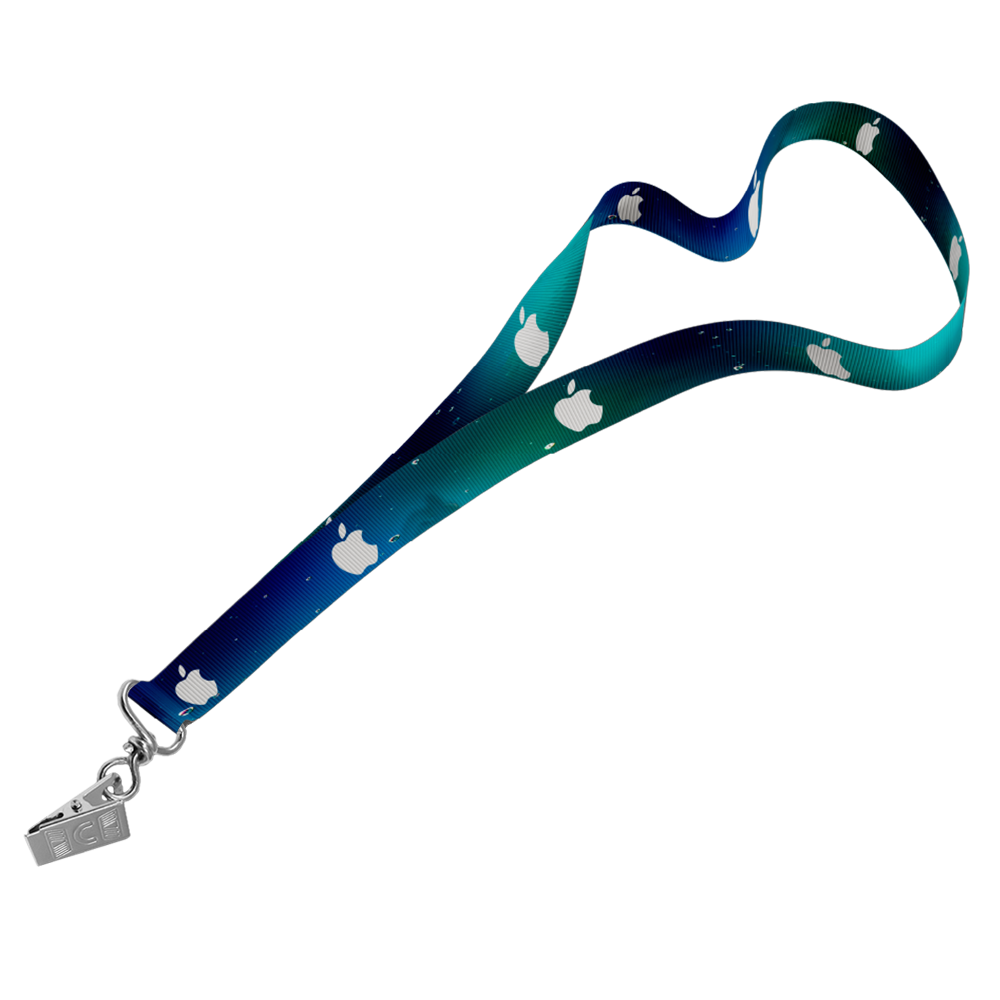Petersham Lanyard D/Sided Print with Crocodile Clip 20 x 950mm