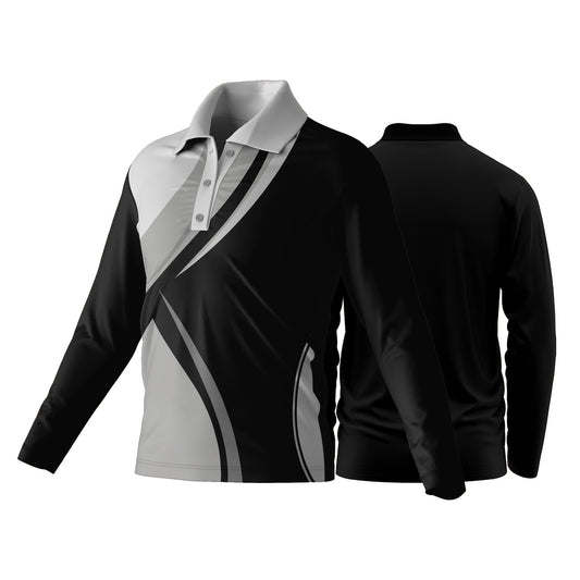 Unisex Dye Sublimated Long Sleeve Golf Shirt | Birdseye | Corporate Design