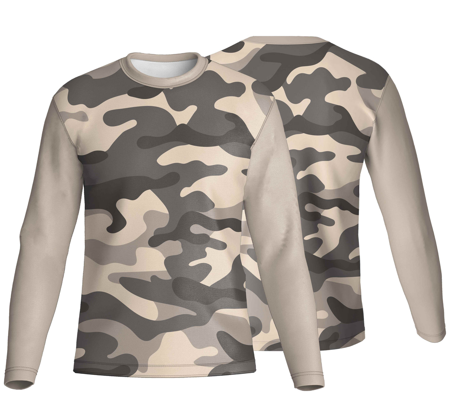 Unisex Long Sleeve Crew Neck T-Shirt | Fitted Sleeves