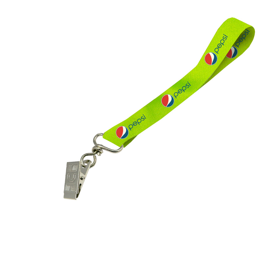 Hi-Viz Wrist Phone Strap DTF Print D/Sided with Crocodile Clip