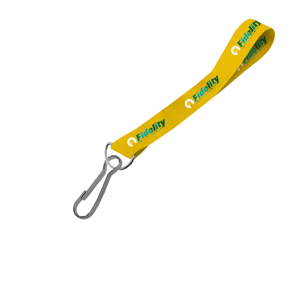 Hi-Viz Wrist Phone Strap DTF Full Colour Reflective Print D/Sided with Swivel Hook