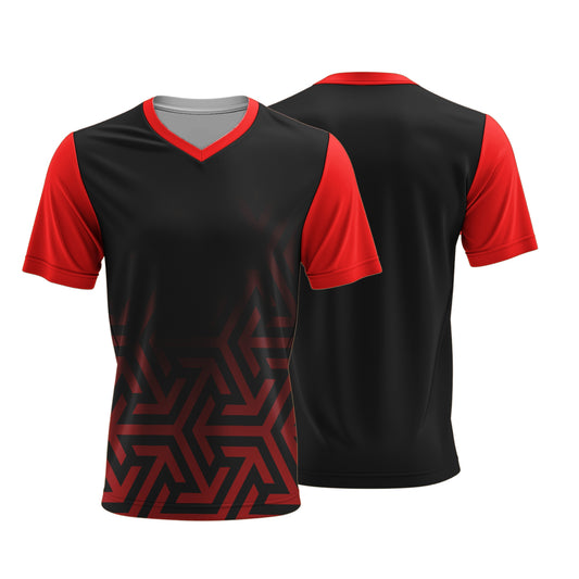 Unisex Dye Sublimated Short Sleeve V-Neck T-Shirt | Birdseye | Corporate Design