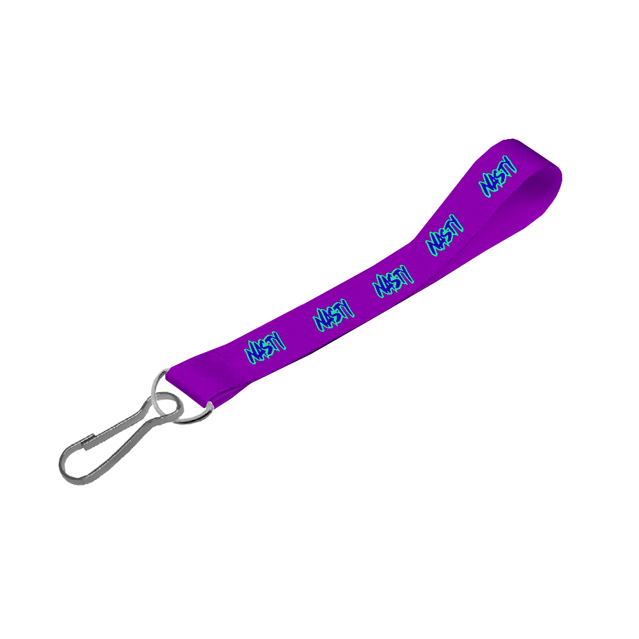 Satin Wrist Phone Strap D/Sided Print with Swivel Hook 25 x 340mm