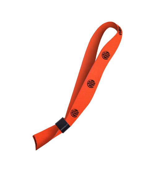 Hi-Viz Event Wristband Black Sublimation Print S/Sided with Barb Buckle
