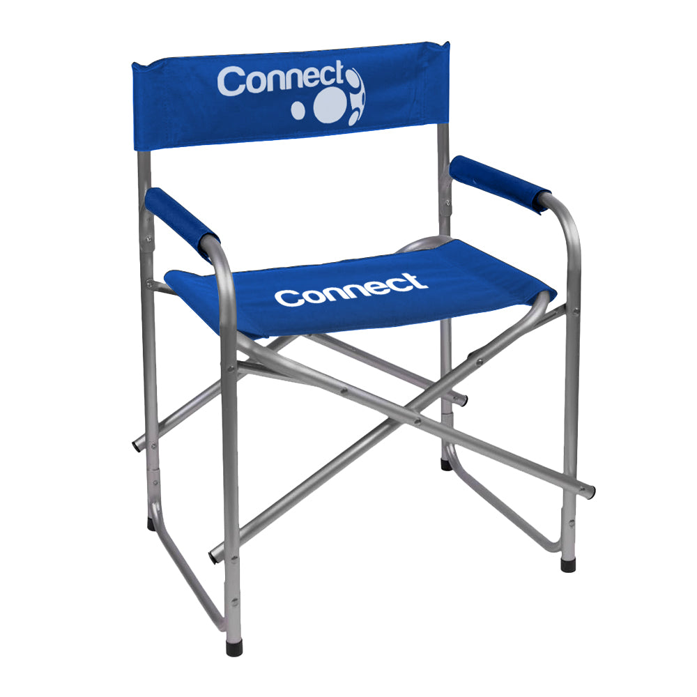 Directors Chair, Steel, Back Rest, Arm Rest, Seat