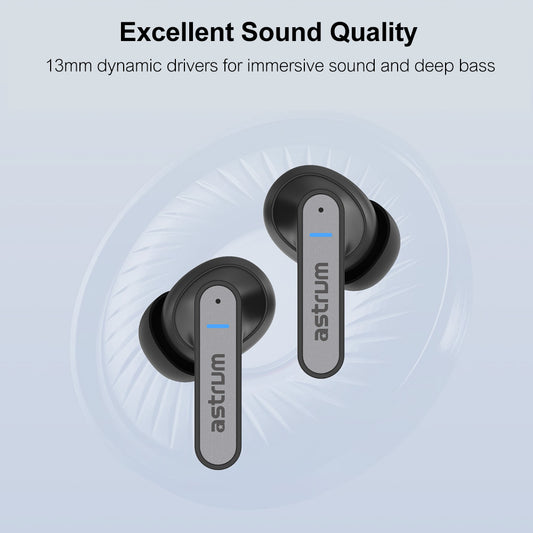 ET360 True Wireless Bluetooth Earbuds - Black