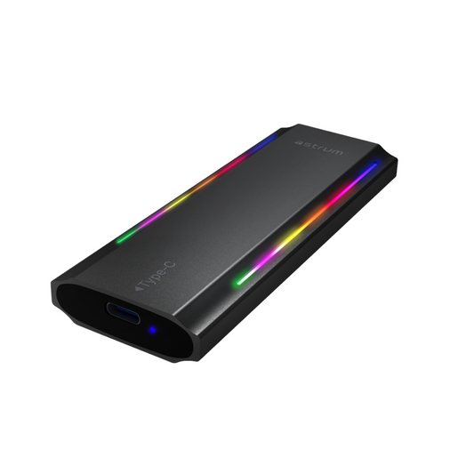 NVMe M.2 SSD PCIe & NGFF Enclosure, RGB, 10 Gbps Speed - ENP4310G