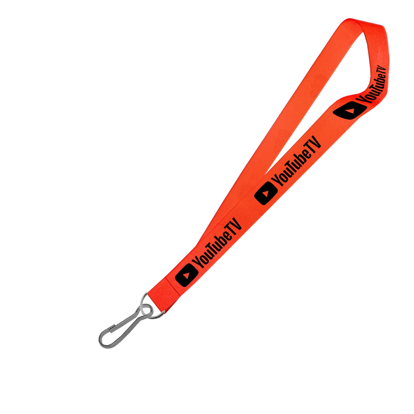 Hi-Viz Lanyard Black Sublimation Print S/Sided with Swivel Hook