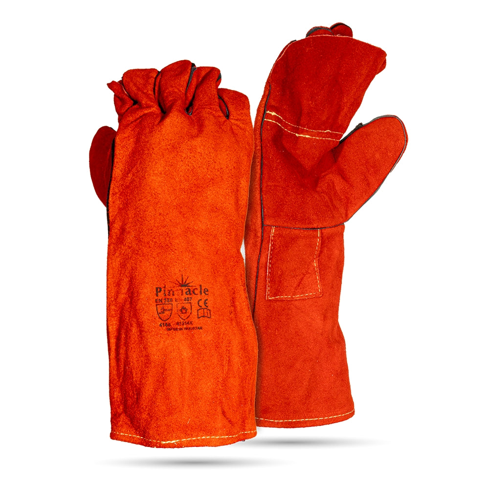Red Heat Resistant Welding Glove 8 – Pack Of 12 Pairs