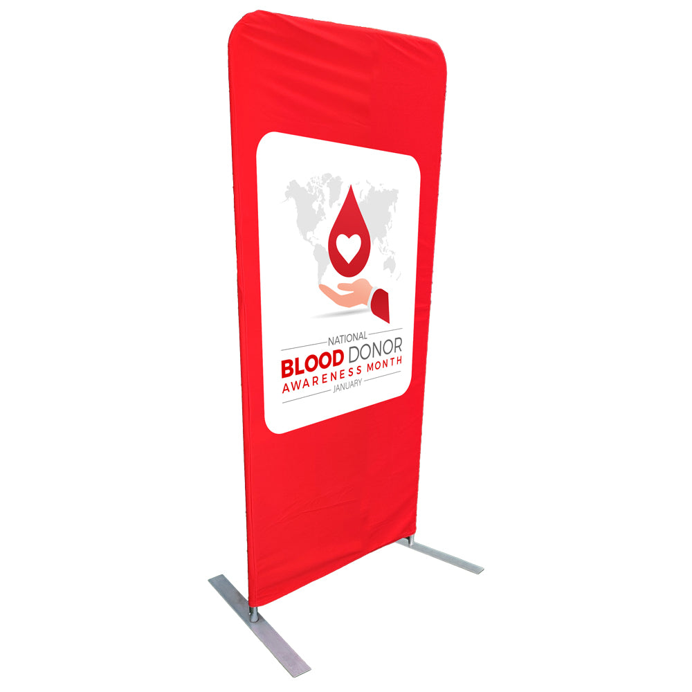 Slimline Bannerwall 0.8 x 2m, Complete