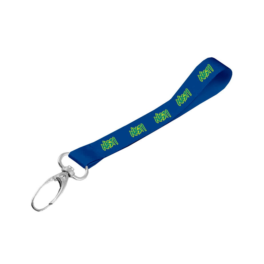 Matte Polyester Wrist Phone Strap D/Sided Print with Lobster Clip 20 x 340mm