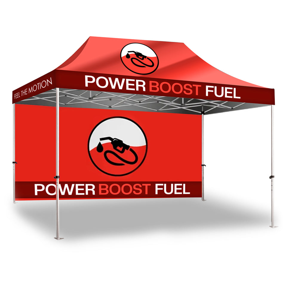 Gazebo 4.5m Unit, Full Wall, UV Print