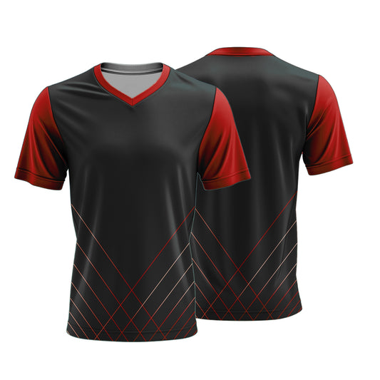 Unisex Short Sleeve V-Neck T-Shirt | Interlock | Sport Design