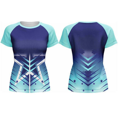 Ladies Netball/Hockey Crew Neck Short Sleeve T-Shirts | Raglan Sleeve