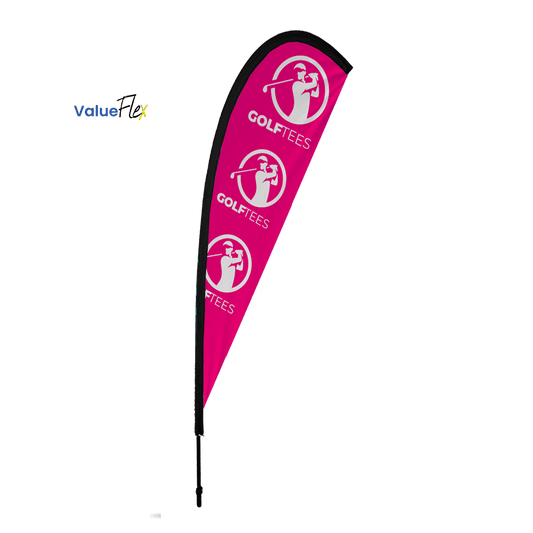 ValueFLEX Teardrop Banner 4m Single sided, Complete, Available in sets of 2