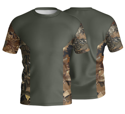 Unisex Short Sleeve Crew Neck T-Shirt | Sport Tec | Camo Design