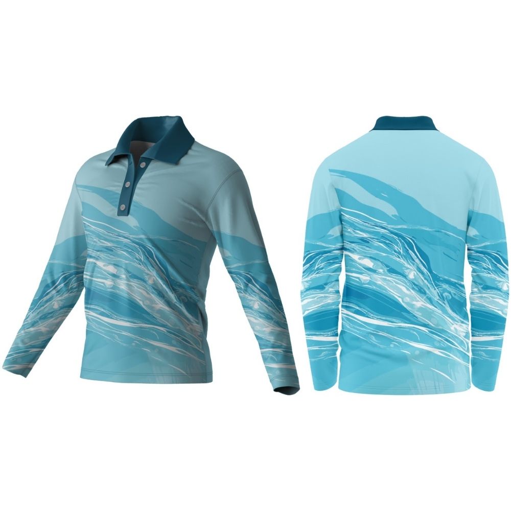 Kids Fishing Golfer Long Sleeve | Fitted Sleeve
