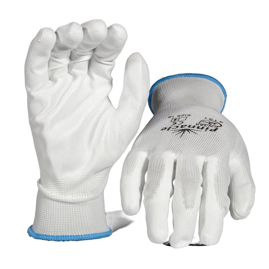White PU Palm Coated Glove Size 10 – Pack Of 12 Pairs