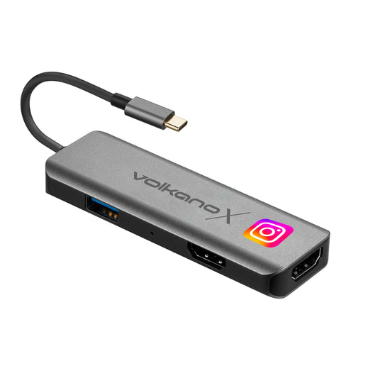 VolkanoX Core Duo HDMI Type-C To Dual HDMI Adaptor
