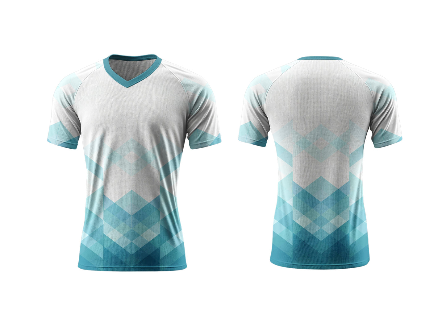 Kids V-Neck Short Sleeve Soccer Shirt | Raglan Sleeves