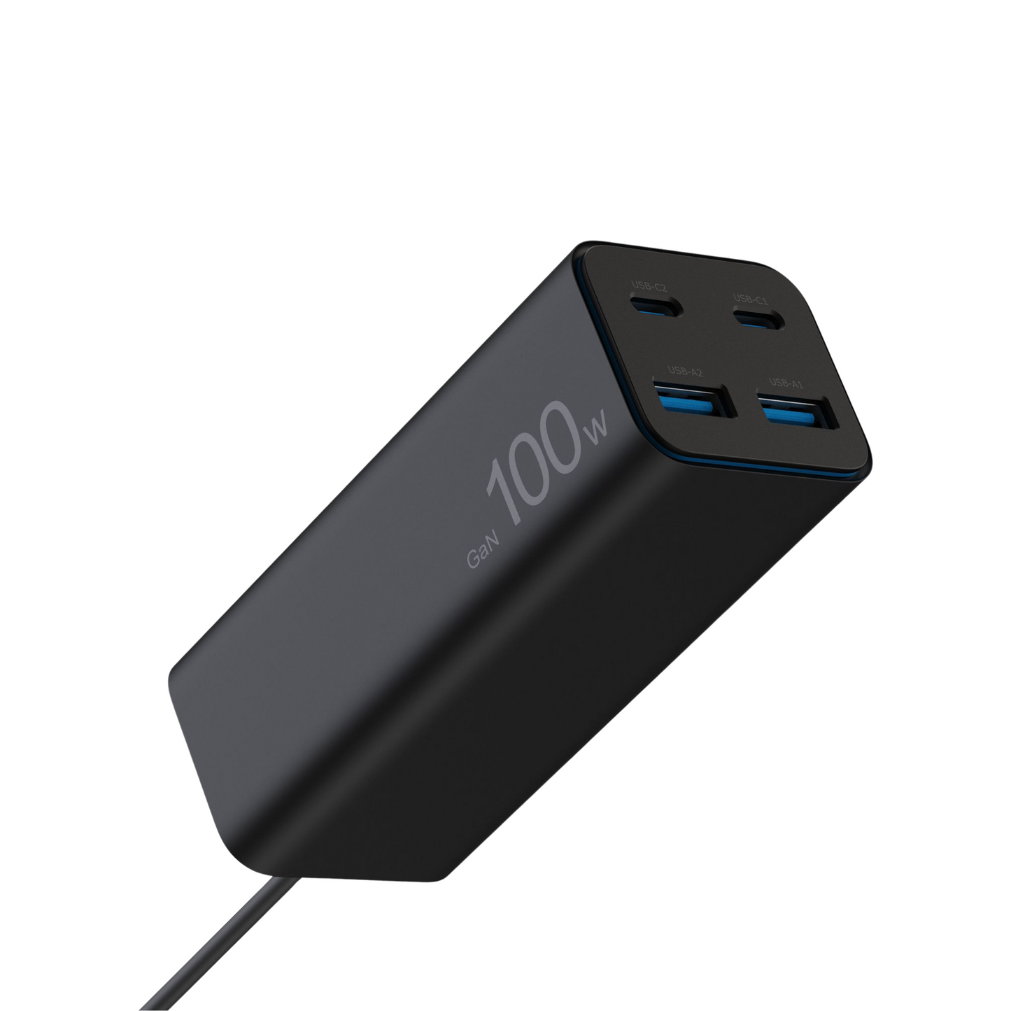 WATZ100G 100W GAN Wall Charger 2A 2C CAB