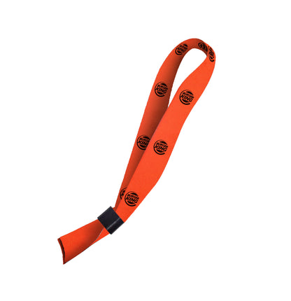 Hi-Viz Event Wristband Black Sublimation Print D/Sided with Barb Buckle