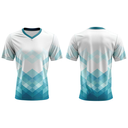 V-Neck Short Sleeve Soccer Shirt | Fitted Sleeves