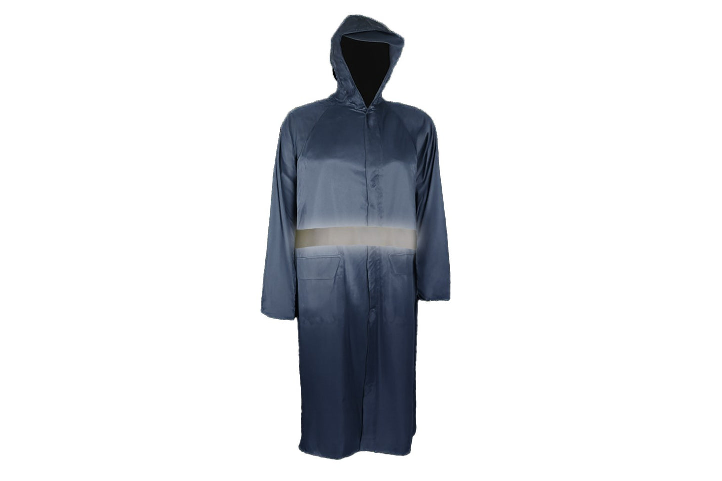 PVC Rubberised Rain Coat With Reflective Tape