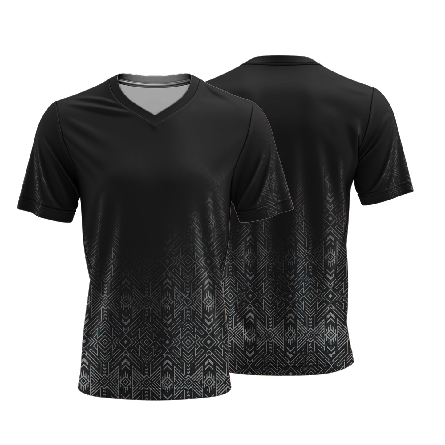 Unisex Short Sleeve V-Neck T-Shirt | Sport Tec | Africa Design