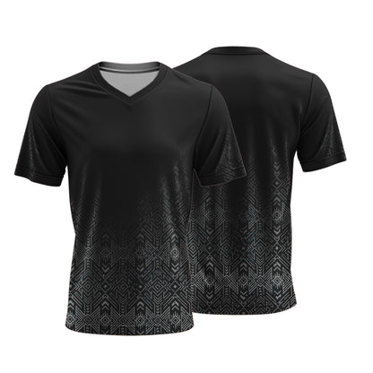 Unisex Short Sleeve V-Neck T-Shirt | Sport Tec | Africa Design