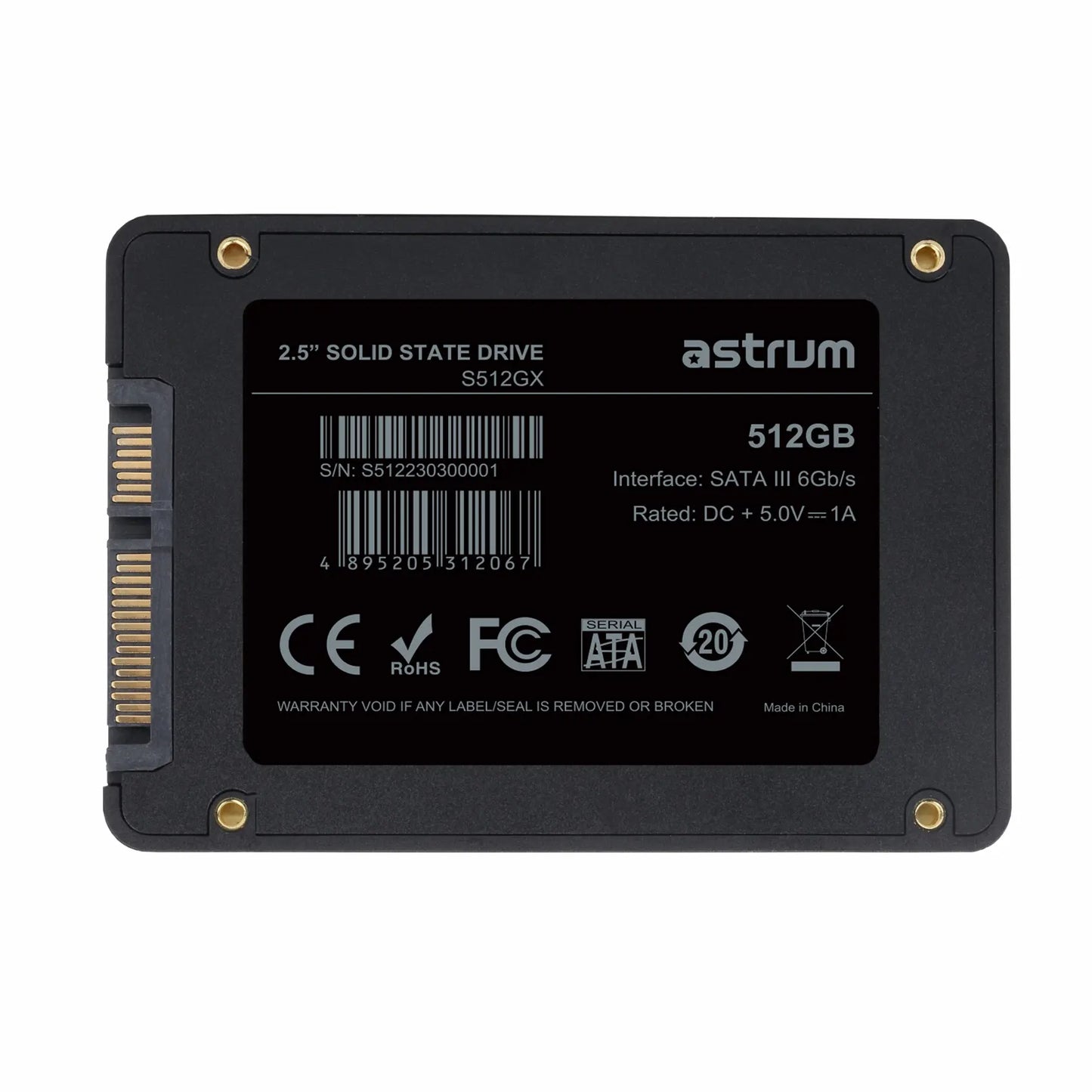 S512GX 512GB 2.5" SATA3 SSD Drive 545/49
