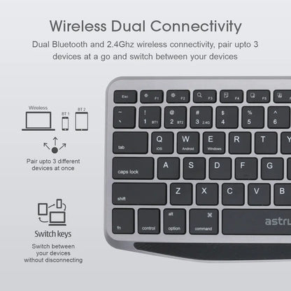 Multi Mode Wireless Keyboard + Touchpad - KT210