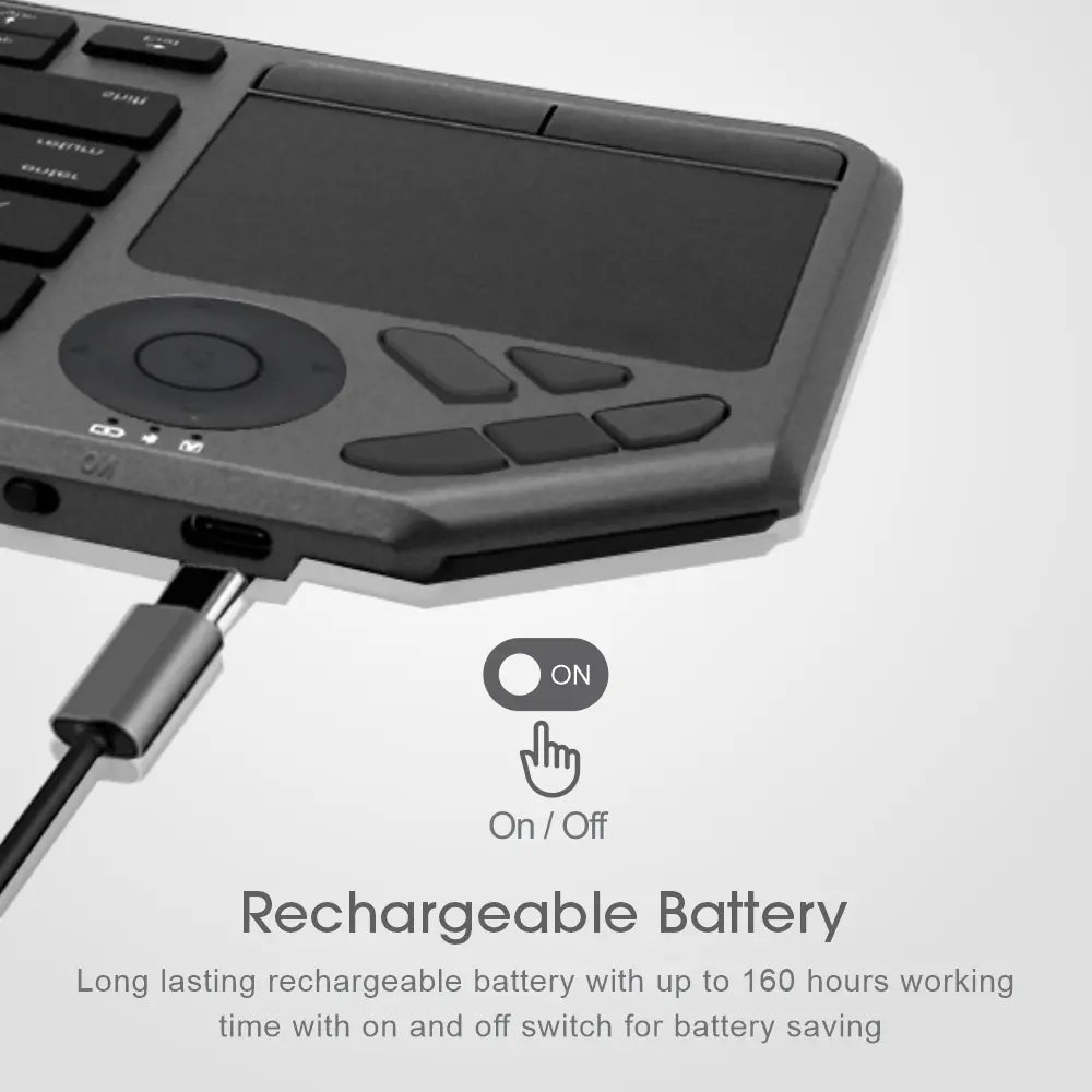 Multi Mode Wireless Keyboard + Touchpad - KT210