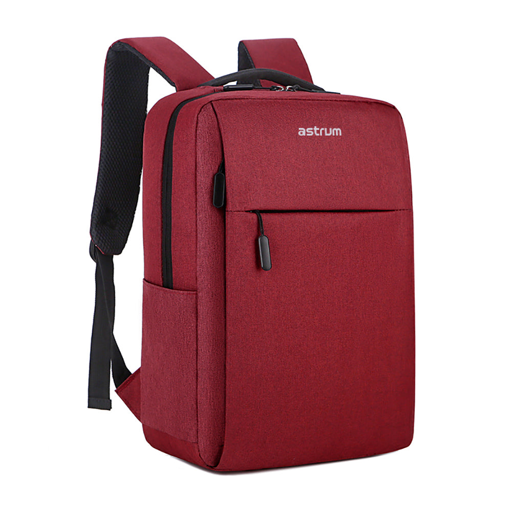 Backpack Travel Bag 15" USB Port and Multi-Pocket Design Red - LB200