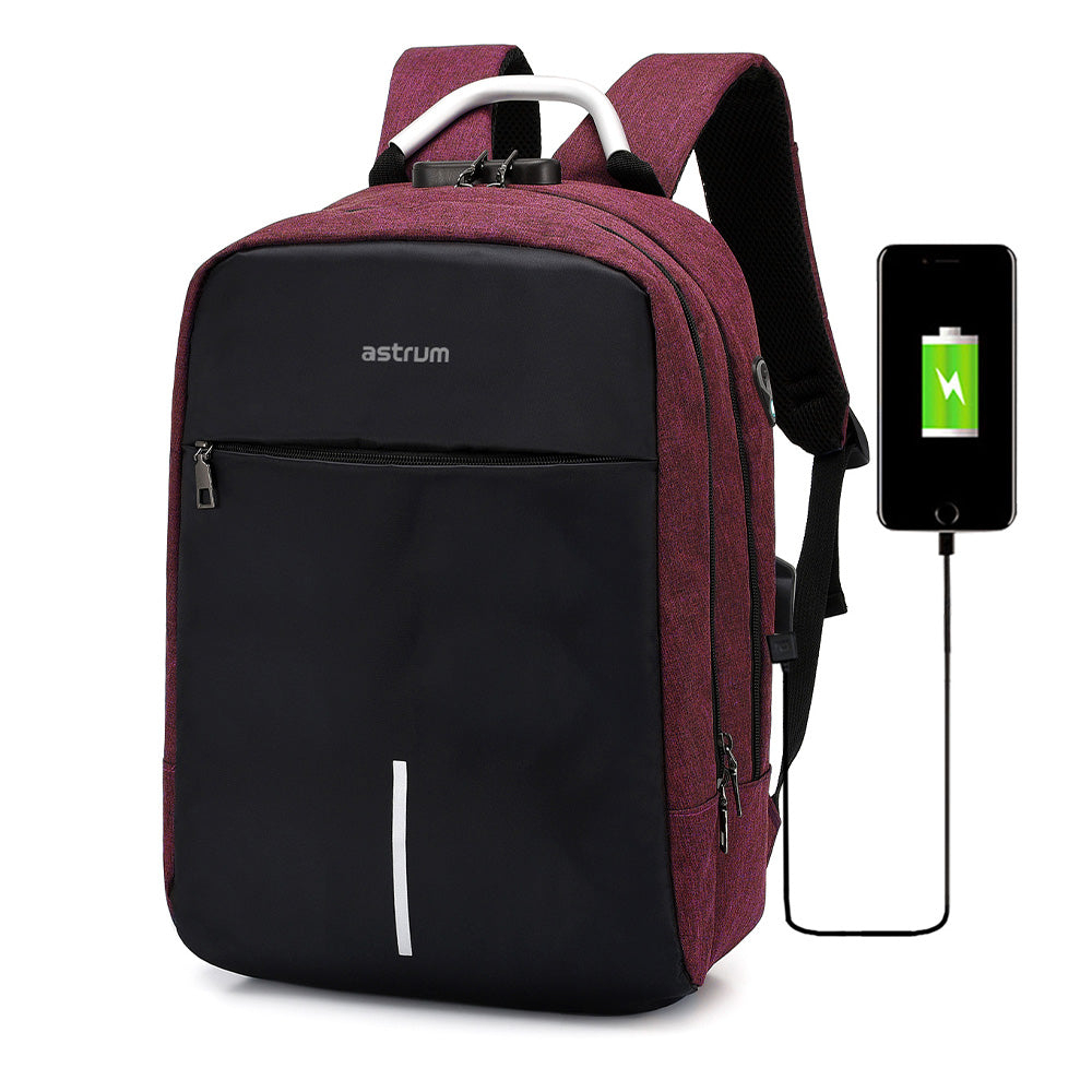 LB220 Backpack Oxford 300D 15" Red/black