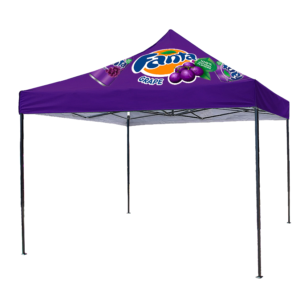 Gazebo 3 x 3m, Dye Sub, Econo with Hammered  Steel Finish Frame, Complete