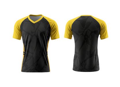 Kids V-Neck Short Sleeve Soccer Shirt | Raglan Sleeves