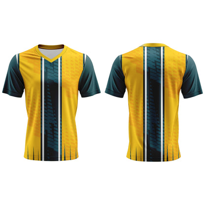 V-Neck Short Sleeve Soccer Shirt | Fitted Sleeves