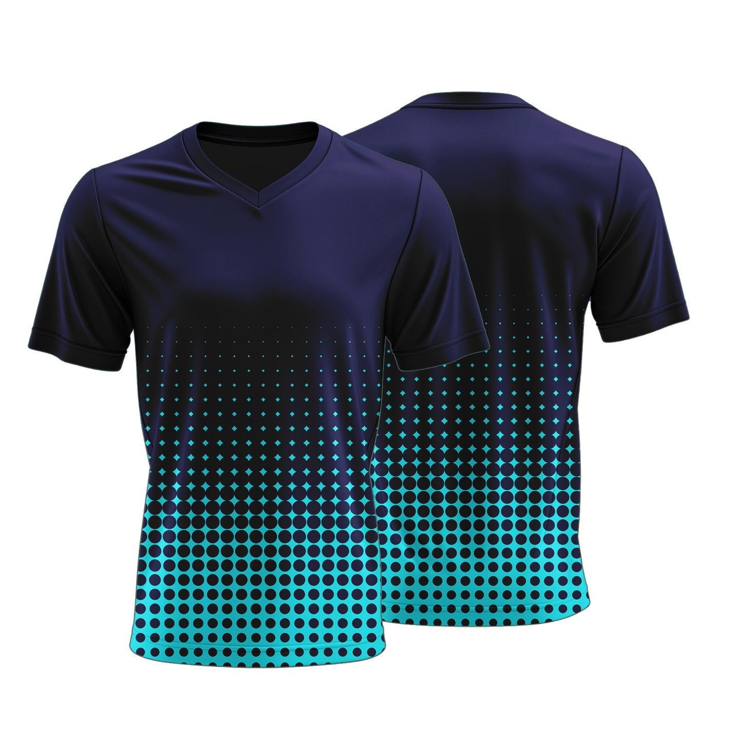 Unisex Short Sleeve V-Neck T-Shirt | Fitted Sleeves