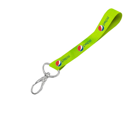 Hi-Viz Wrist Phone Strap DTF Print S/Sided with Lobster Clip