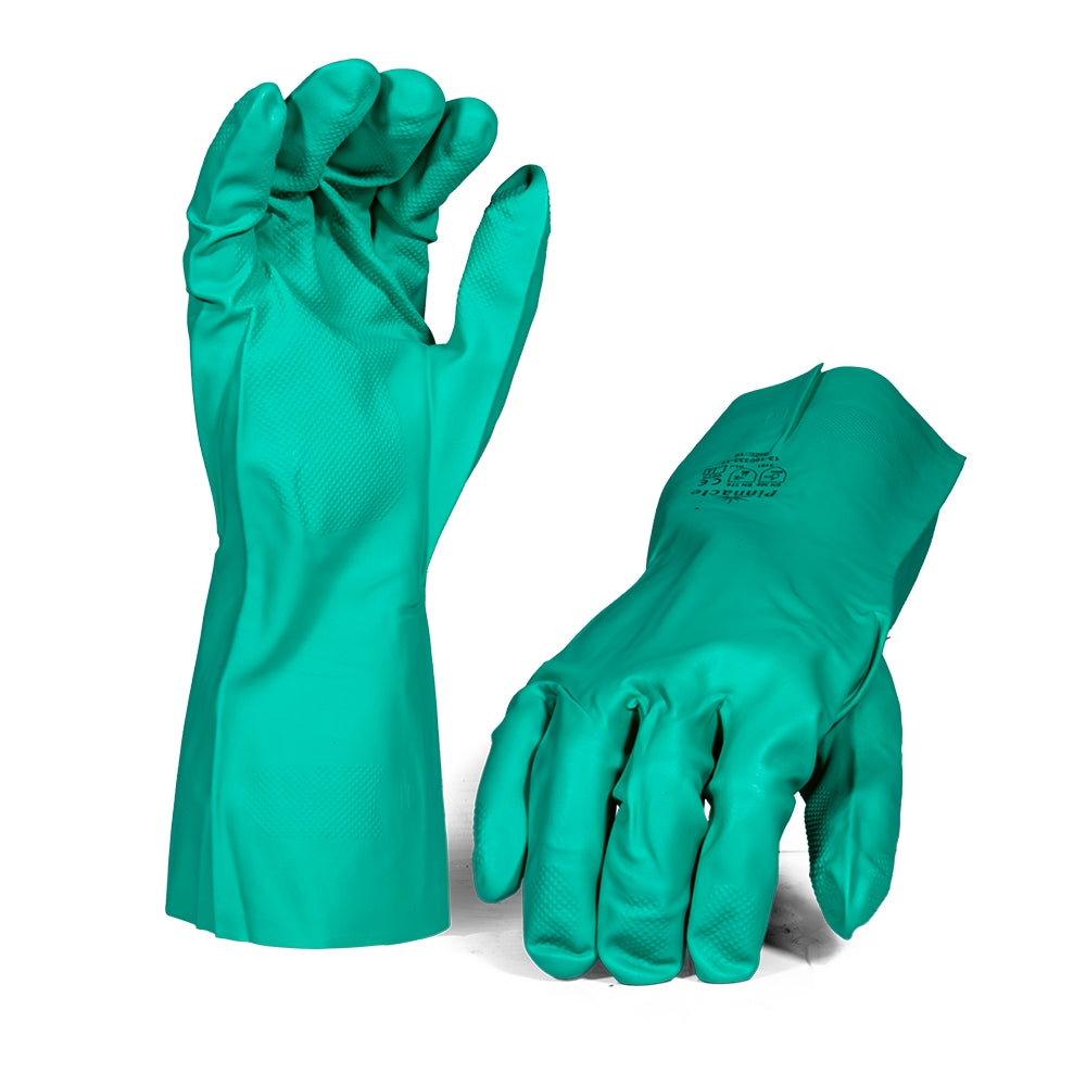 Green Nitrile Glove Open Cuff  Size 10 – Pack Of 12 Pairs
