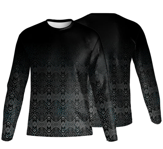 Unisex Long Sleeve Crew Neck T-Shirt | Sport Tec | Africa Design